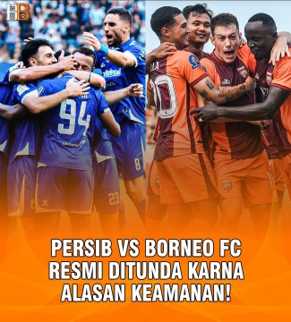 Laga Persib vs Borneo FC ditunda. (Instagram @harianborneofc)